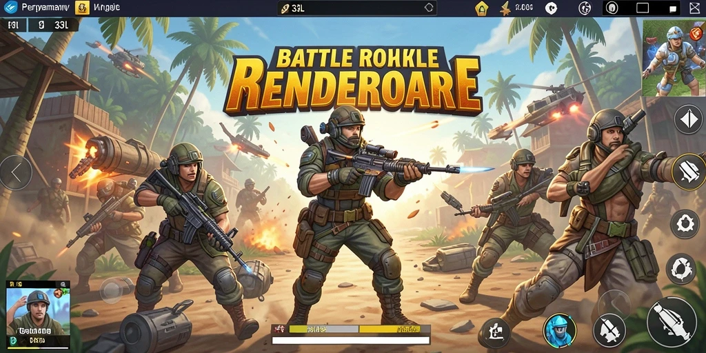 Gameplay seru dalam pertempuran Battle Royale 33L yang penuh aksi.