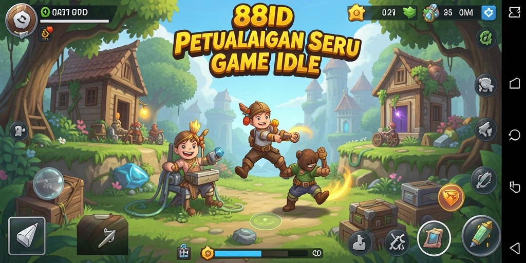 Tampilan gameplay 88ID yang mengasyikkan dengan karakter berkembang.