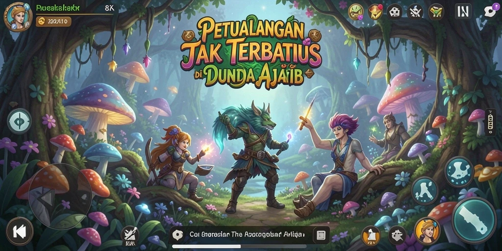 Screenshot gameplay <strong>8ZK</strong> menampilkan aksi petualangan yang mendebarkan.