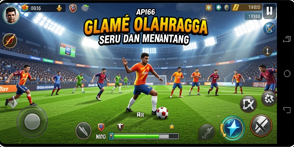 Tampilan gameplay seru dalam API66 dengan grafik yang menawan.