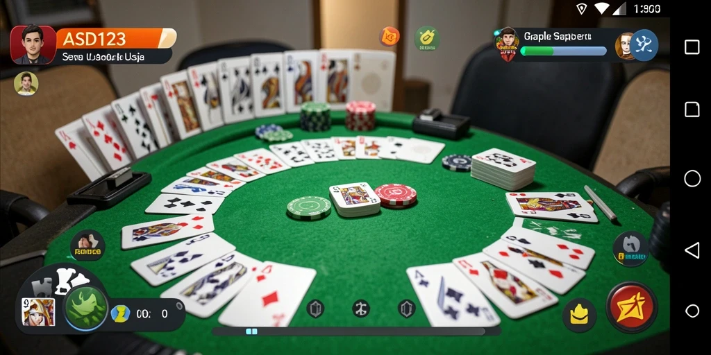 Tangkapan layar ASD123 menampilkan gameplay Gaple yang menyenangkan dan interaktif.