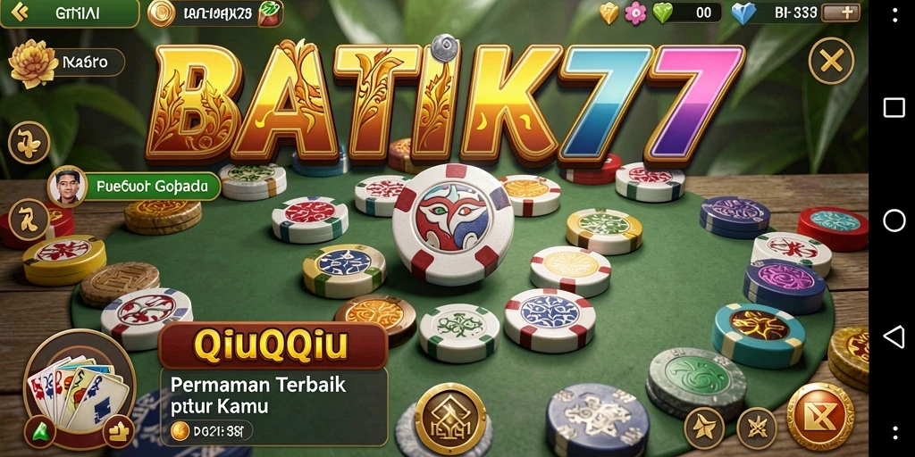 Tampilan permainan QiuQiu yang menarik di <strong>BATIK77</strong>.