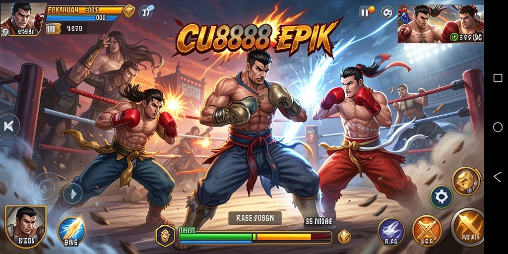 Tampilan gameplay CU888 yang seru dan mendebarkan.