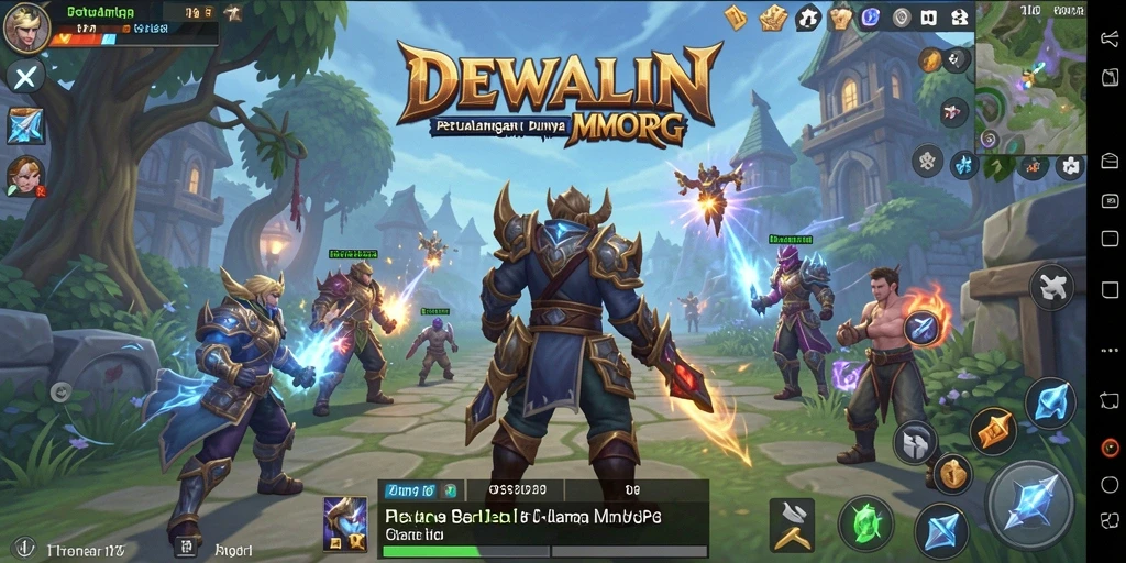 Tampilan gameplay DEWALIN yang seru dan imersif di dunia MMORPG.