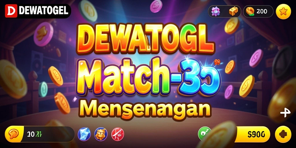 Tampilan gameplay menarik DEWATOGEL pada saat mencocokkan simbol.