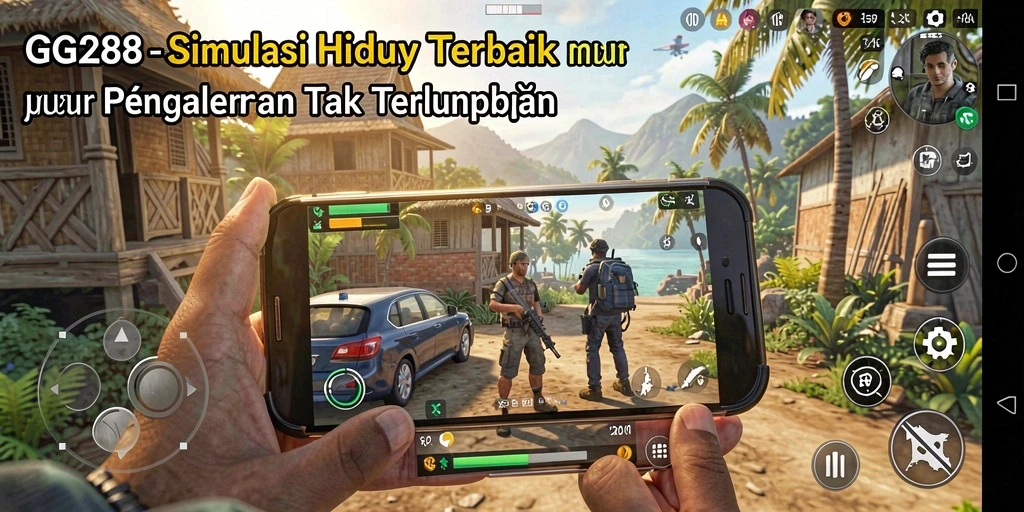 Tampilan gameplay GG288 menunjukkan suasana kehidupan yang penuh warna.