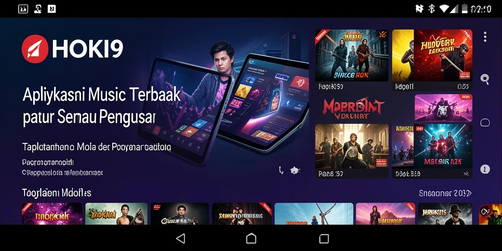 Tampilan screenshot HOKI9 menampilkan fitur karaoke yang interaktif.