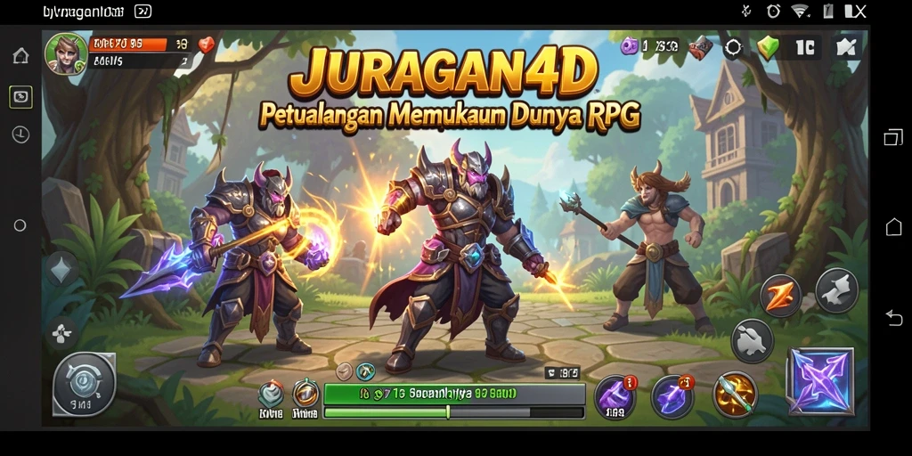 Tampilan gameplay seru di JURAGAN4D dengan aksi RPG yang mendebarkan.