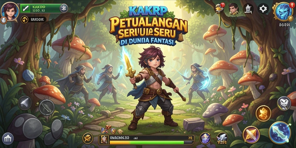 Screenshot KAKRP menampilkan aksi seru dalam permainan petualangan.