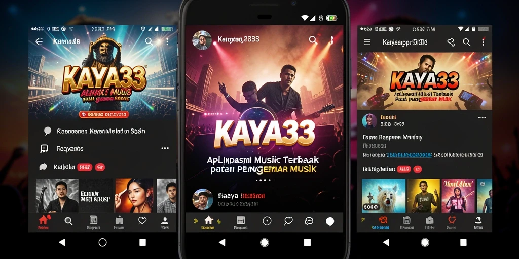 Tampilan gameplay utama KAYA33 saat menikmati musik.
