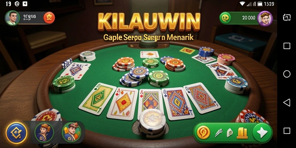 Gameplay seru KILAUWIN yang menampilkan interaksi pemain dalam Gaple.