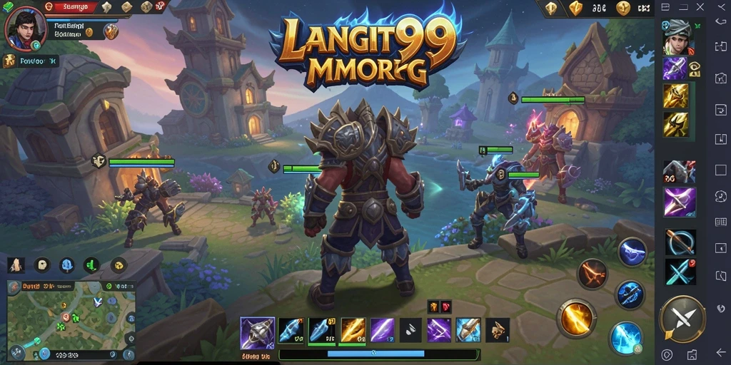 Screenshot LANGIT99 menampilkan aksi seru dalam petualangan MMORPG.
