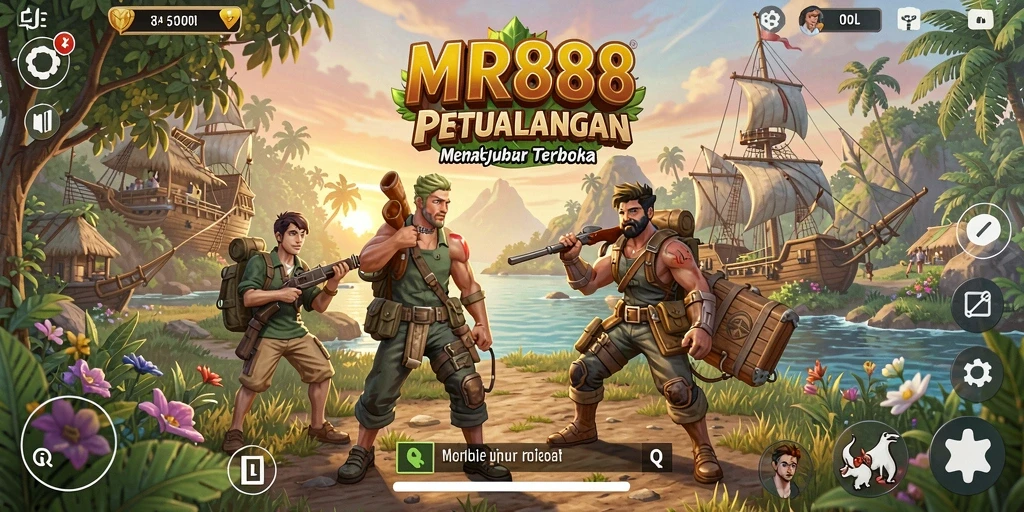 Tampilan gameplay MR888 yang menakjubkan di dunia terbuka.