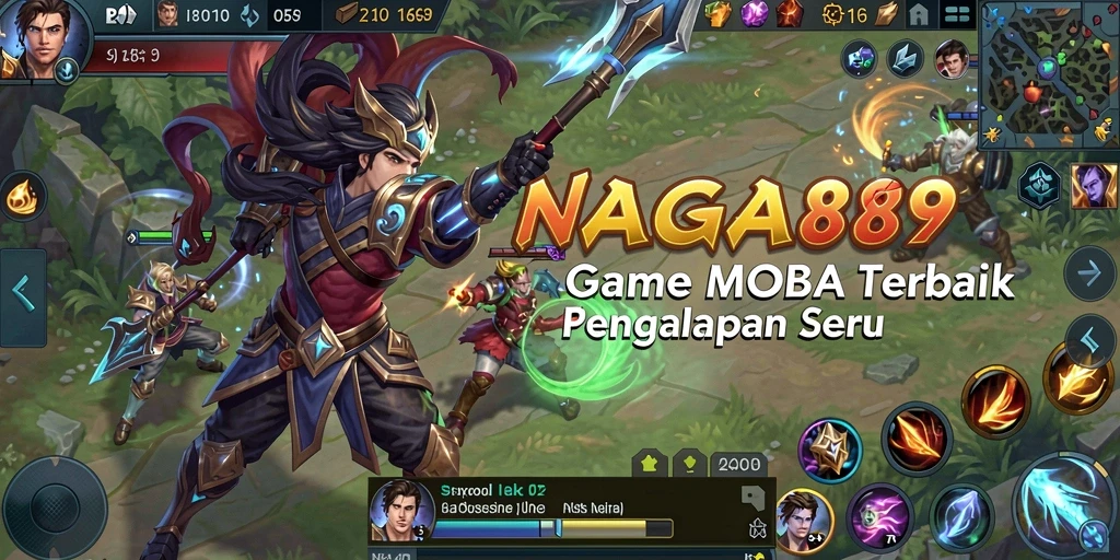 Screenshot gameplay menunjukkan pertarungan seru dalam NAGA889.
