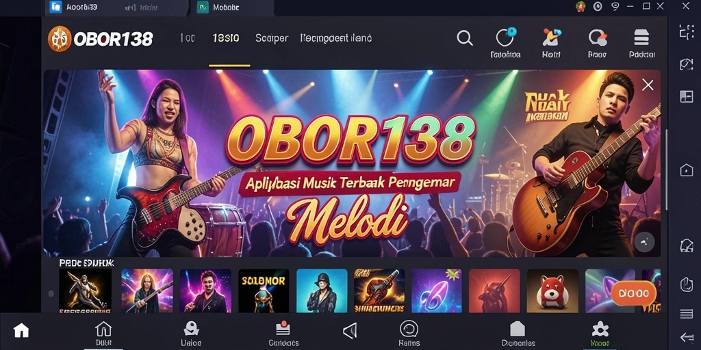 Screenshot tampilan gameplay OBOR138 saat pengguna bersenang-senang bernyanyi.