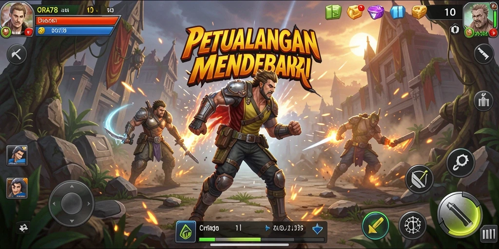 Tangkapan layar <strong>ORA78</strong> menunjukkan pertempuran aksi yang mendebarkan.