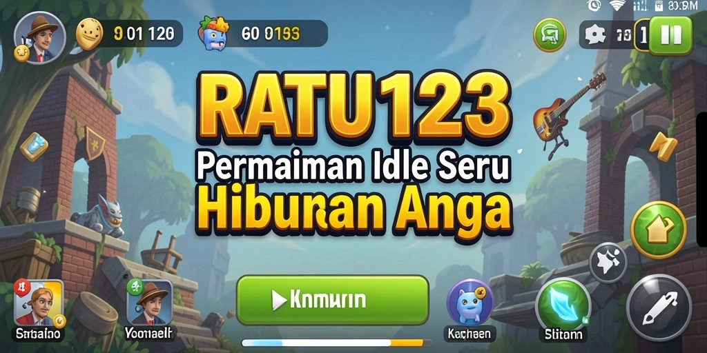 Tampilan gameplay menawan dari RATU123 dengan elemen Idle yang menarik.
