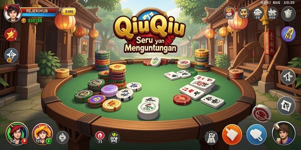 Tampilan gameplay QiuQiu yang seru dan menarik di REJEKIHUB.