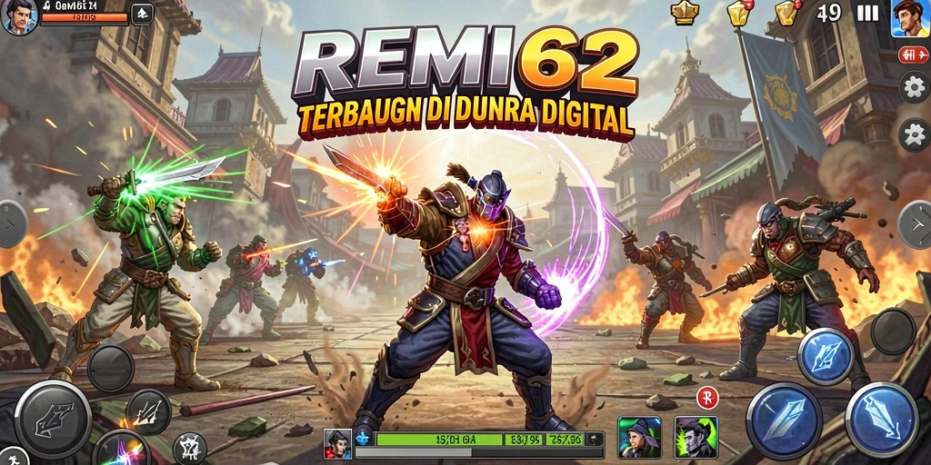Tampilan gameplay REMI62 yang seru dan mendebarkan.