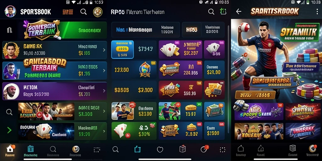 Tampilan screenshot utama RP55 menunjukkan grafik menarik dan antarmuka pengguna.