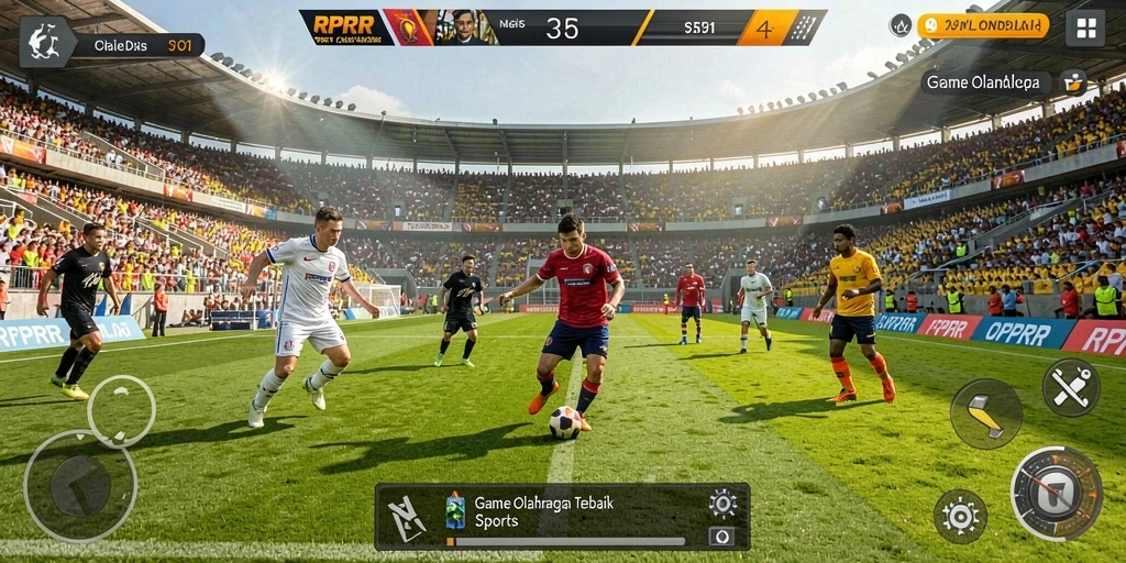 Tampilan menarik dari gameplay RPRR yang penuh aksi olahraga.