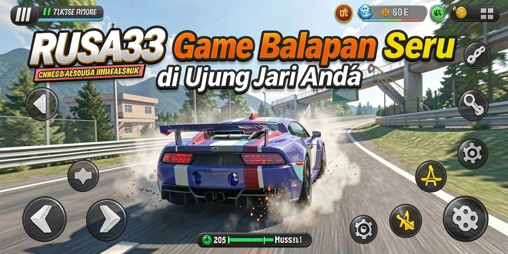 Tampilan mendebarkan dari gameplay balapan RUSA33 yang penuh aksi.