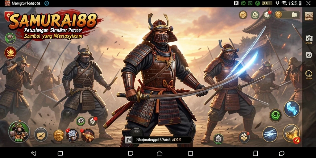 Tangkapan layar game SAMURAI88 menampilkan aksi bertarung yang mendebarkan.