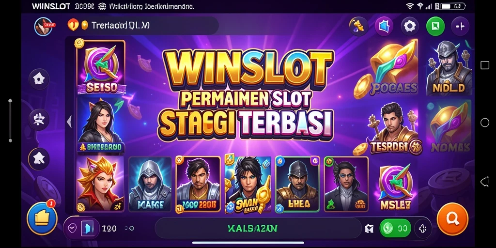 Tampilan menawan dari gameplay WINSLOT yang penuh warna.